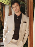 Beige Linen Blazer