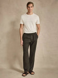 Dark Green Trousers Relaxed Fit