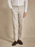 Beige Linen Trousers