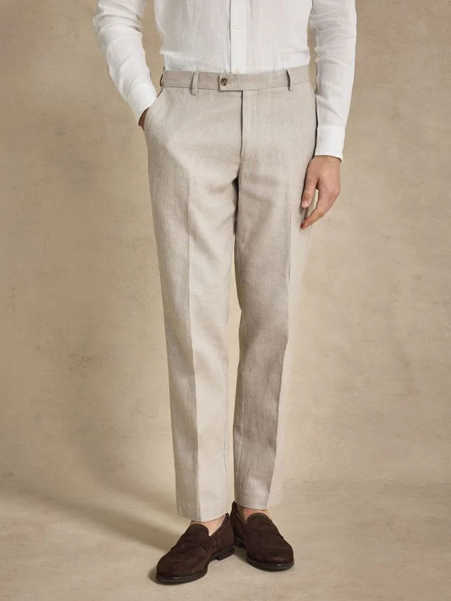 Beige Linen Trousers